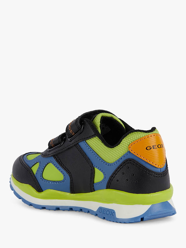 Geox Kids' Pavel D Low-Cut Trainers, Lime/Black          