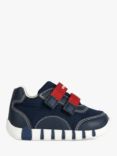 Geox Kids' Iupidoo Riptape Pre-Walker Trainers, Navy