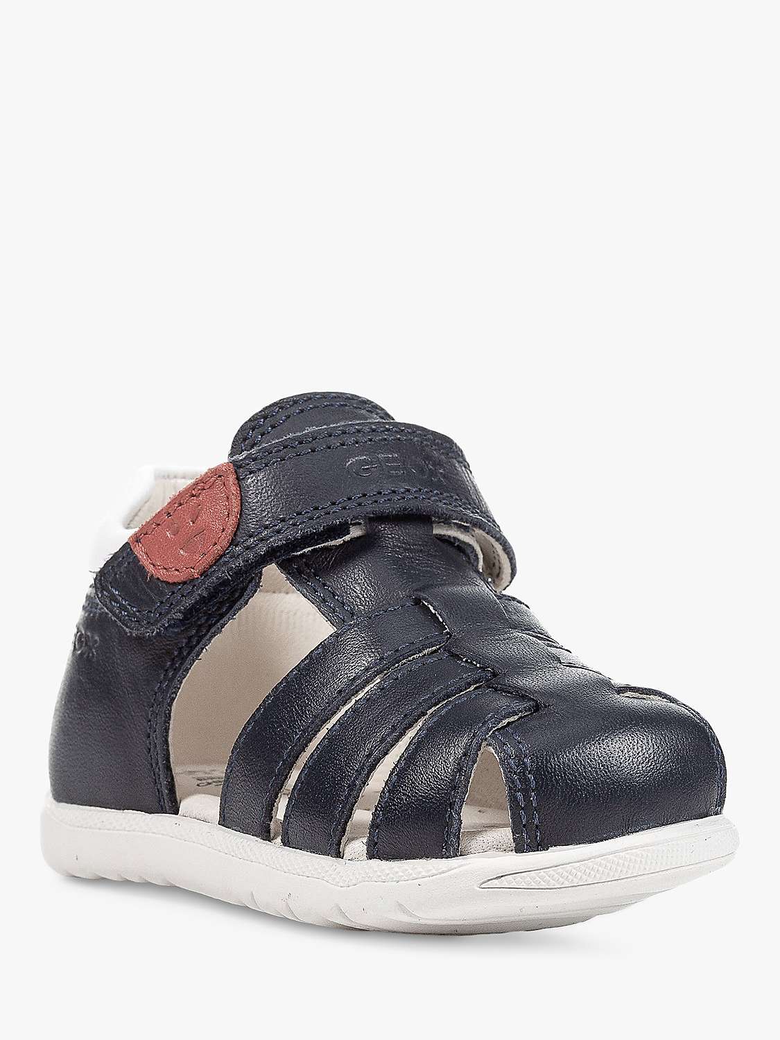 Buy Geox Kids' Macchia Leather Blend Pre-Walker Sandals Online at johnlewis.com