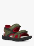 Geox Kids' Vaniett Sandals, Military/Red