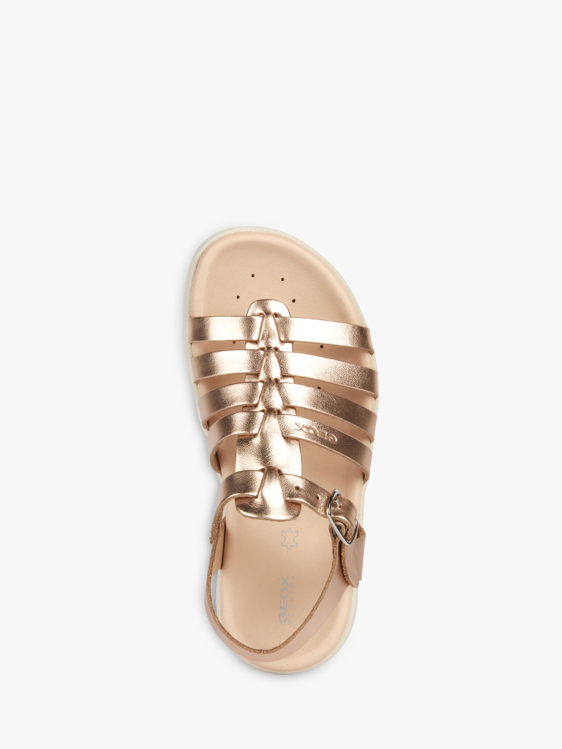 Geox Kids' Soleima Metallic Sandals, Copper, 24