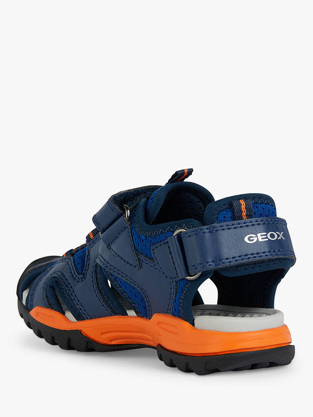 Geox Borealis Closed Toe Sandals, Royal/Orange        