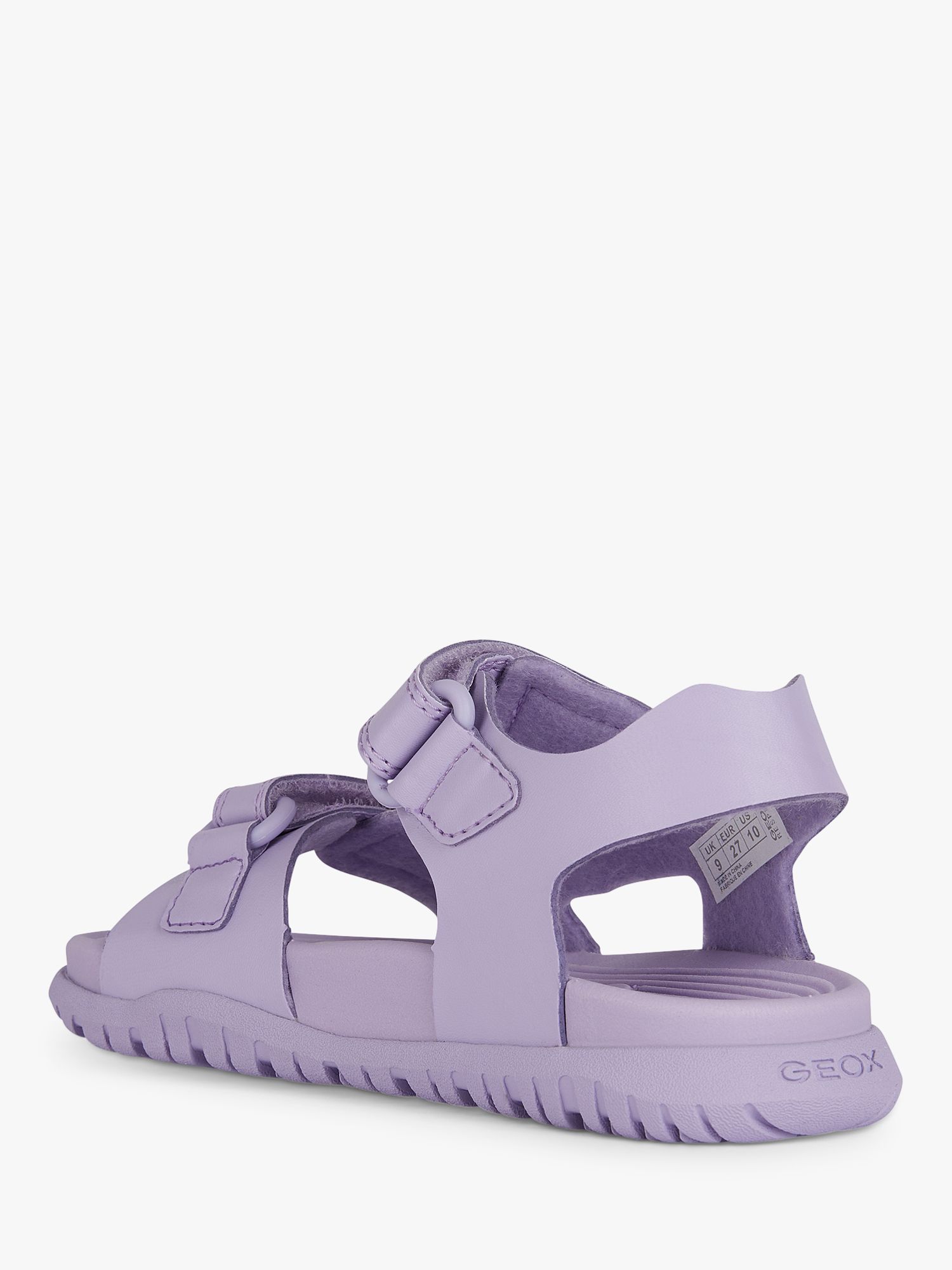 Geox Kids' Fusbetto Water Resistant Sandals, Lilac, EU30