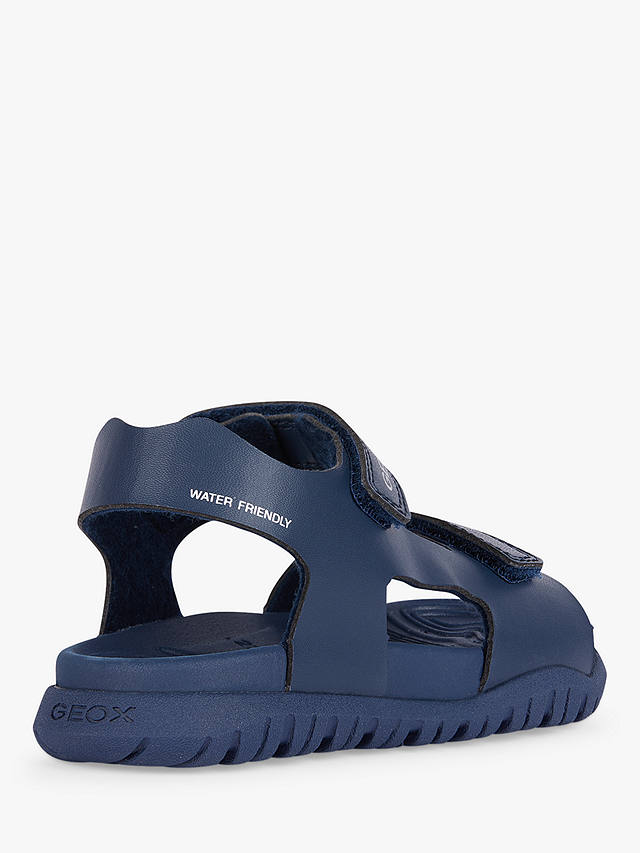 Geox Kids' Fusbetto Water Resistant Sandals, Navy                