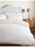 John Lewis Embroidered Check Ladder Duvet Cover Set