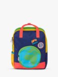 Frugi Kids' Ramble Rainbow Planet Earth Backpack, Multi