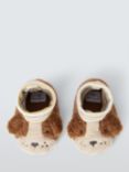 John Lewis Fluffy Puppy Sock Top Baby Booties, Multi