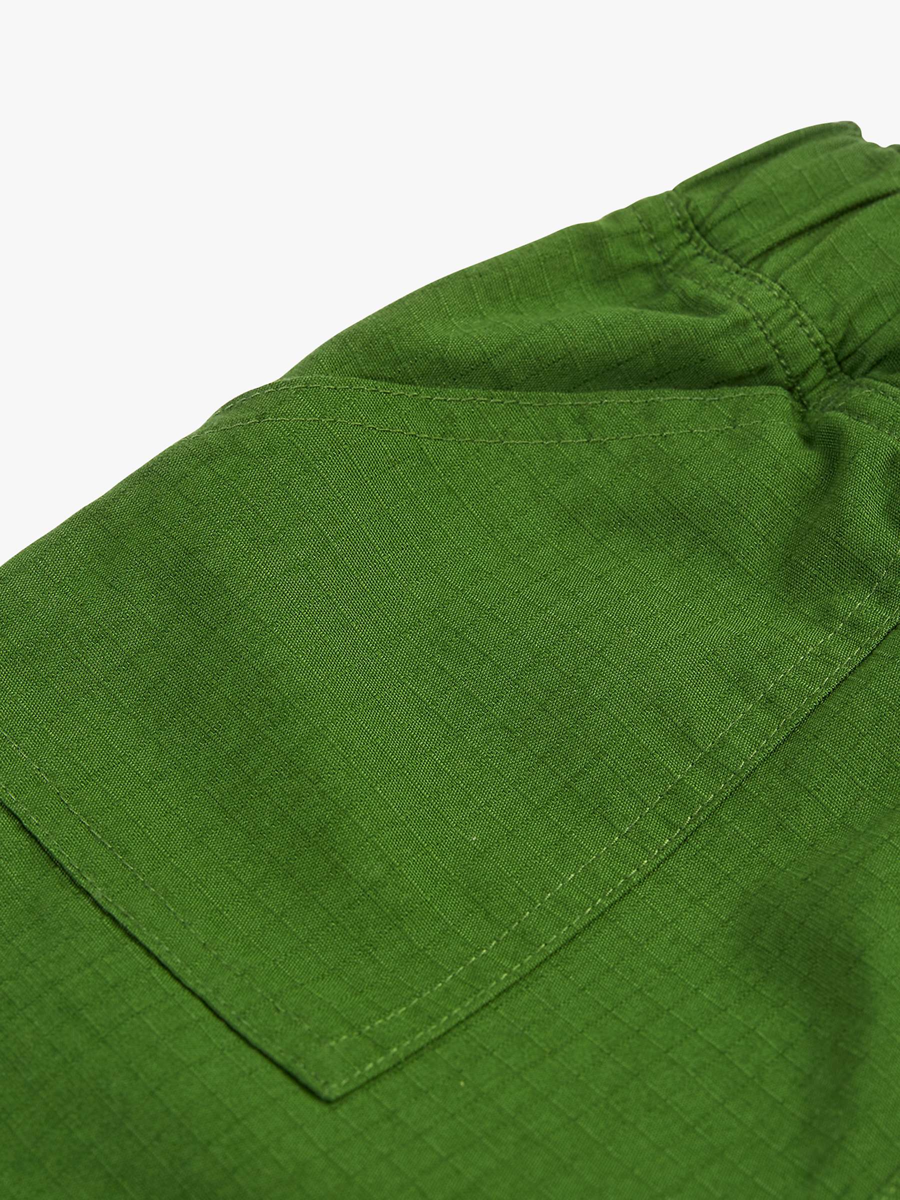 Buy Frugi Kids' Organic Cotton Pioneer Ripstop Trousers, Jungle Green Online at johnlewis.com