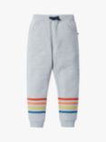 Frugi Kids' Organic Cotton Switch Jago Joggers, Grey Marl/Rainbow