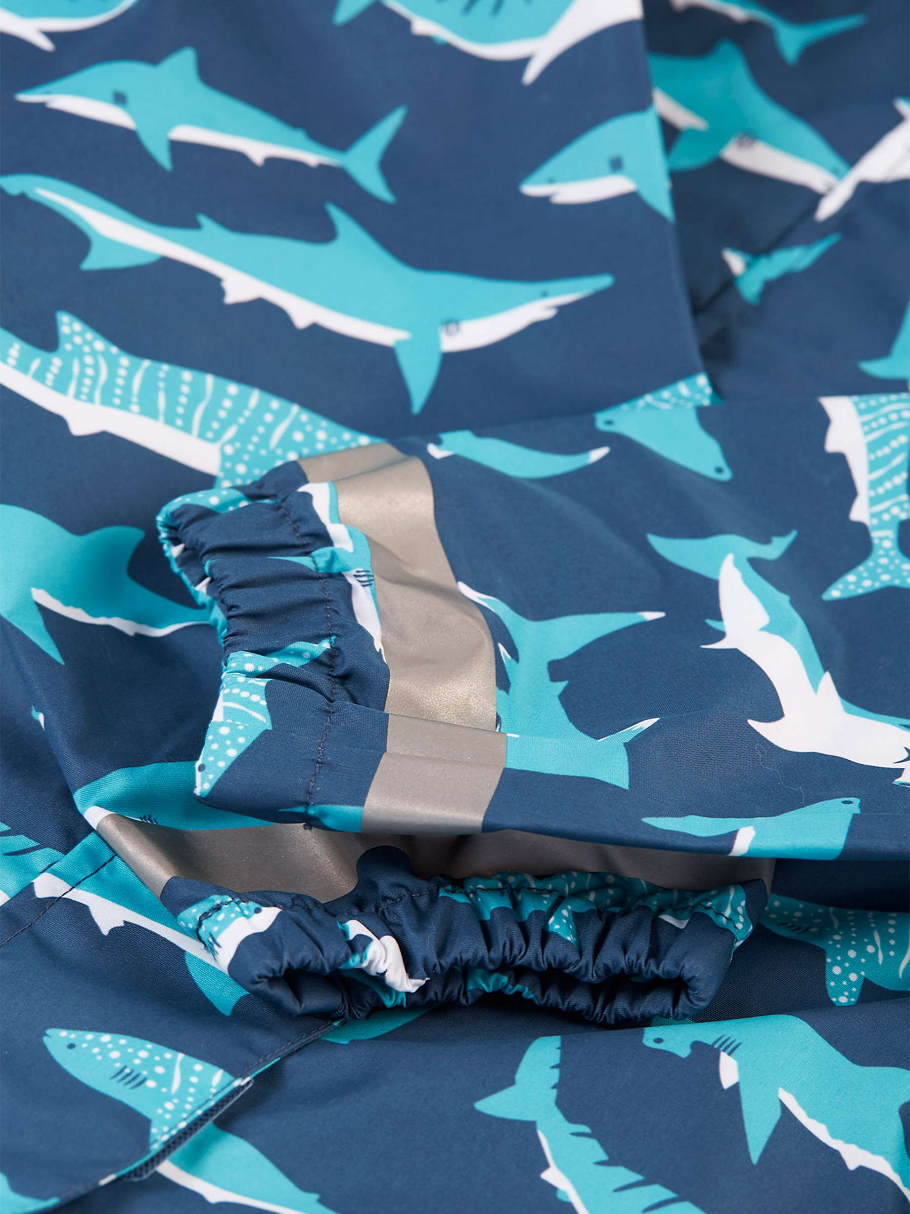 Buy Frugi Kids' Rain Or Shine Tropical Sea Sharks Waterproof Suit, Multi Online at johnlewis.com