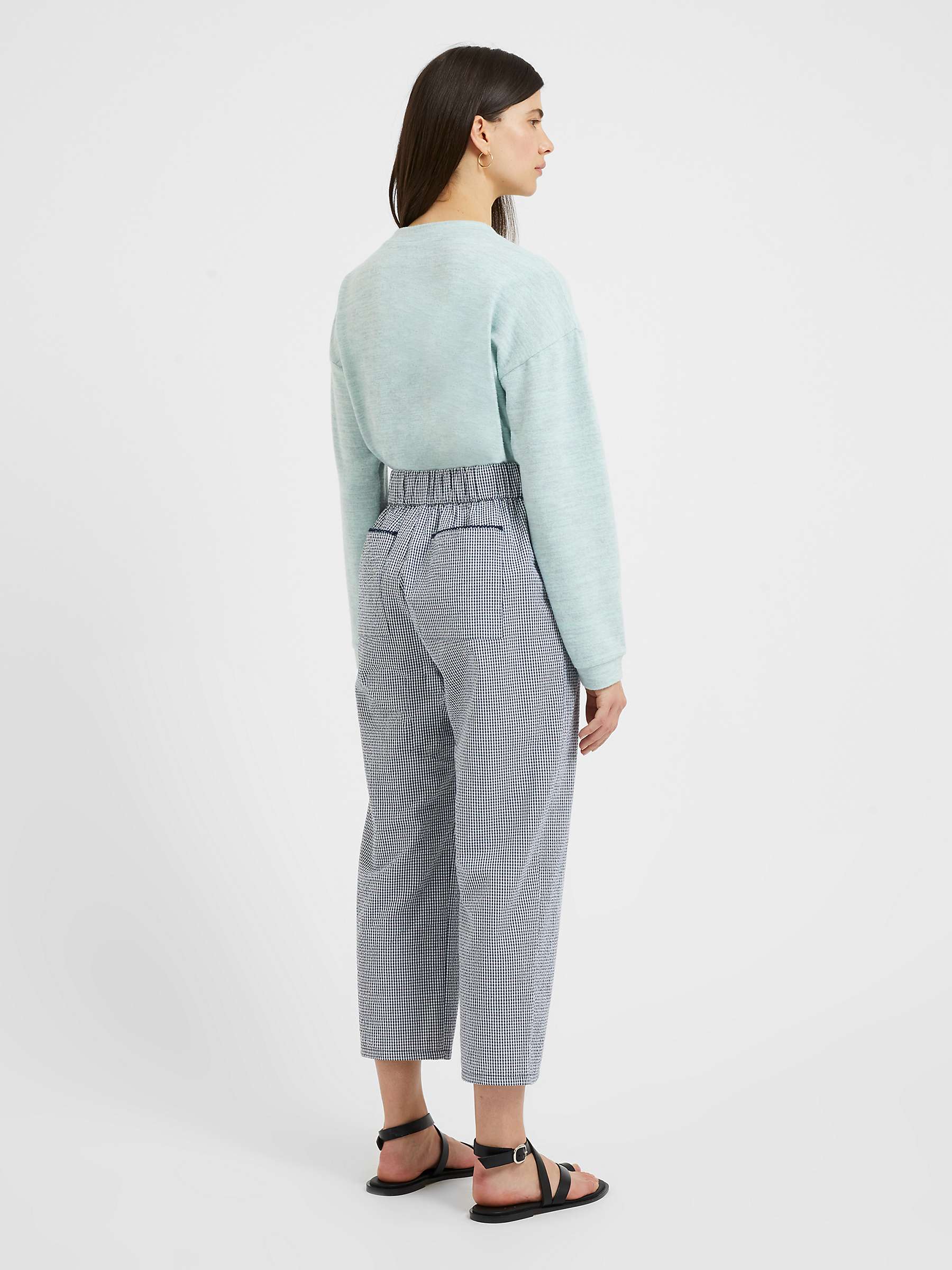 Buy Great Plains Salerno Cotton Trousers, Summer Navy/White Online at johnlewis.com