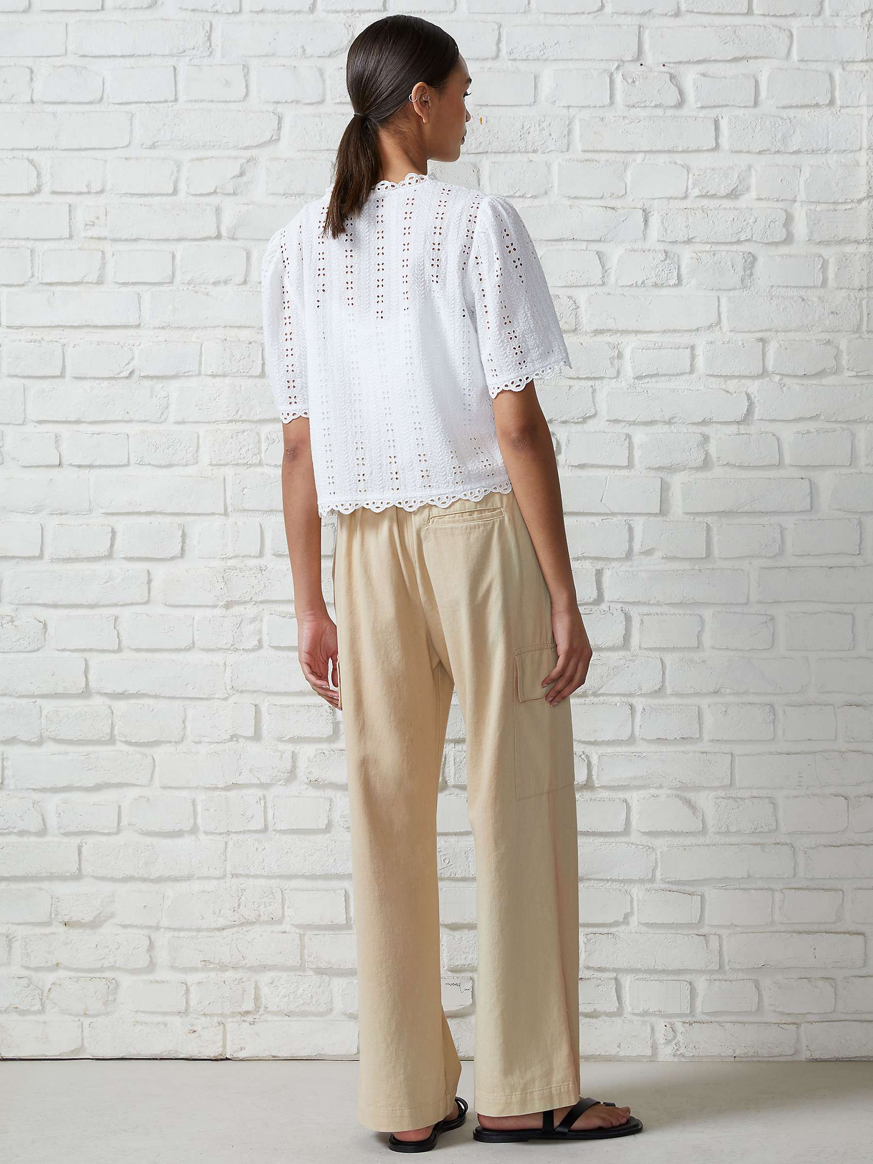 Buy Great Plains Cotton Utility Trousers, Sand Online at johnlewis.com