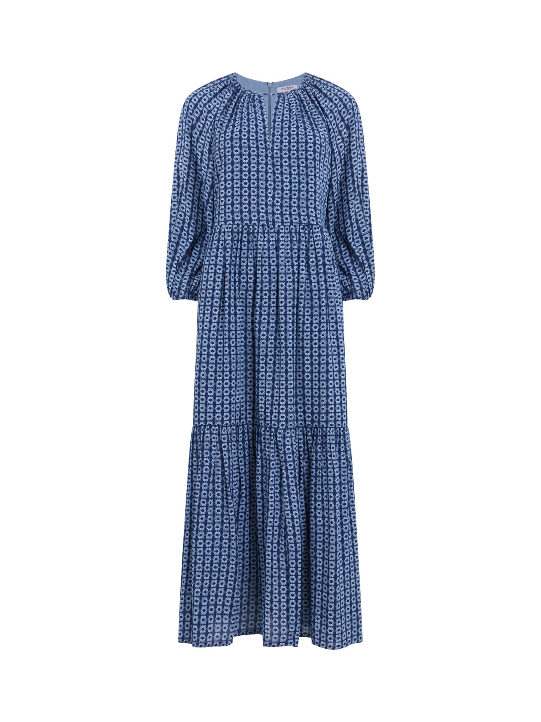 Buy Great Plains Tangier Ecovero Maxi Dress, Blue Online at johnlewis.com