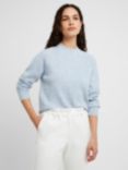 Great Plains Carice Wool Blend Crew Neck Jumper, Corfu Blue