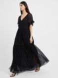 Great Plains Gossamer Chiffon V-neck Maxi Dress