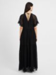 Great Plains Gossamer Chiffon V-neck Maxi Dress