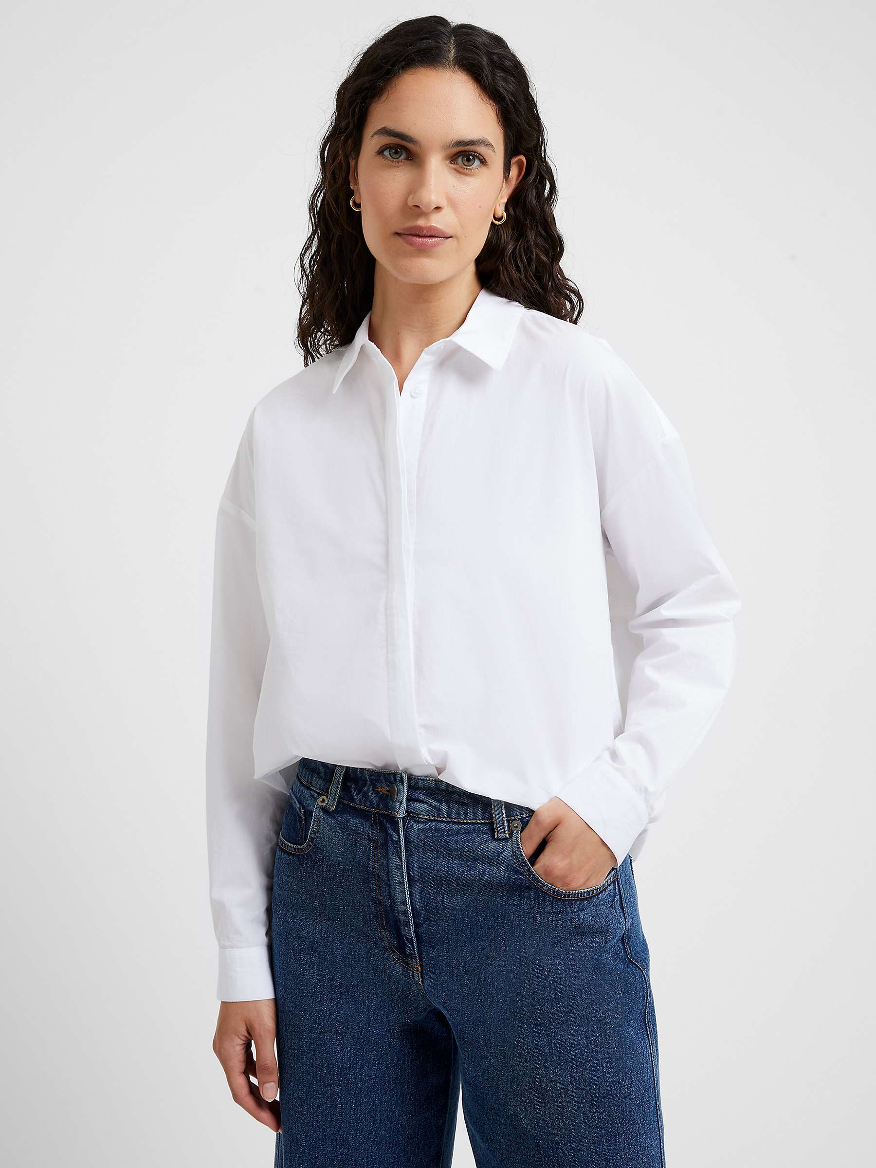 Buy Great Plains Core Organic Cotton Boyfriend Shirt Online at johnlewis.com