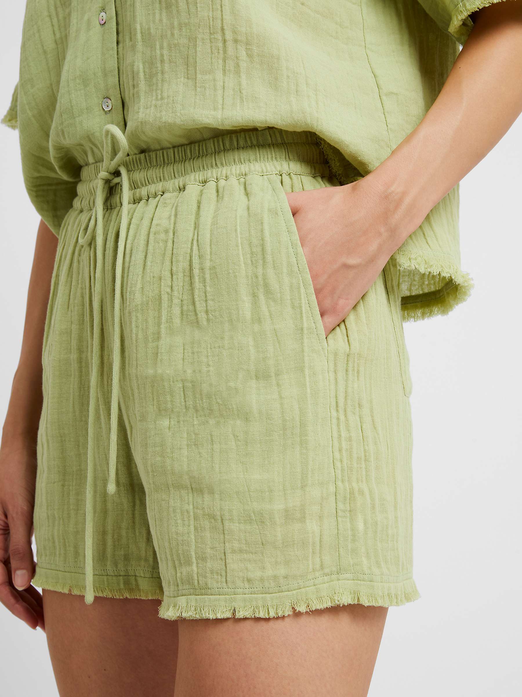 Buy Great Plains Fray Edge Cotton Shorts Online at johnlewis.com