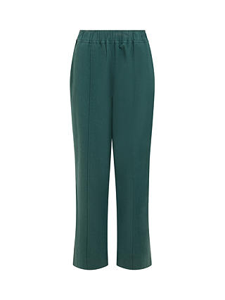 Great Plains Crinkle Cotton Trousers, Tropical Green