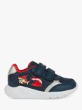 Geox Kids' Sprintye Trainers, Navy/Red