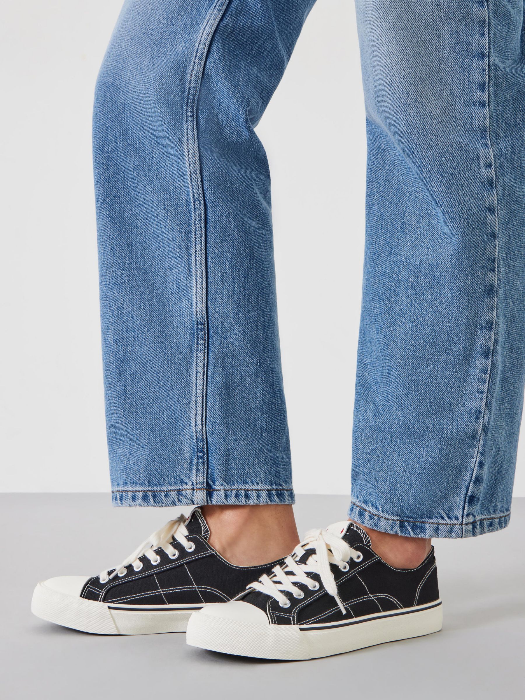 Buy HUSH Finley Frayed Canvas Trainers Online at johnlewis.com