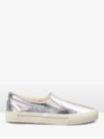 HUSH Gili Metallic Slip On Shoes, Silver