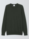 John Lewis Extra Fine Merino Wool Crew Neck Jumper, Dark Sage