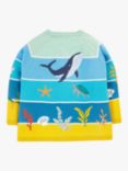 Frugi Baby Reva Tropical Sea Organic Cotton Knitted Cardigan, Multi