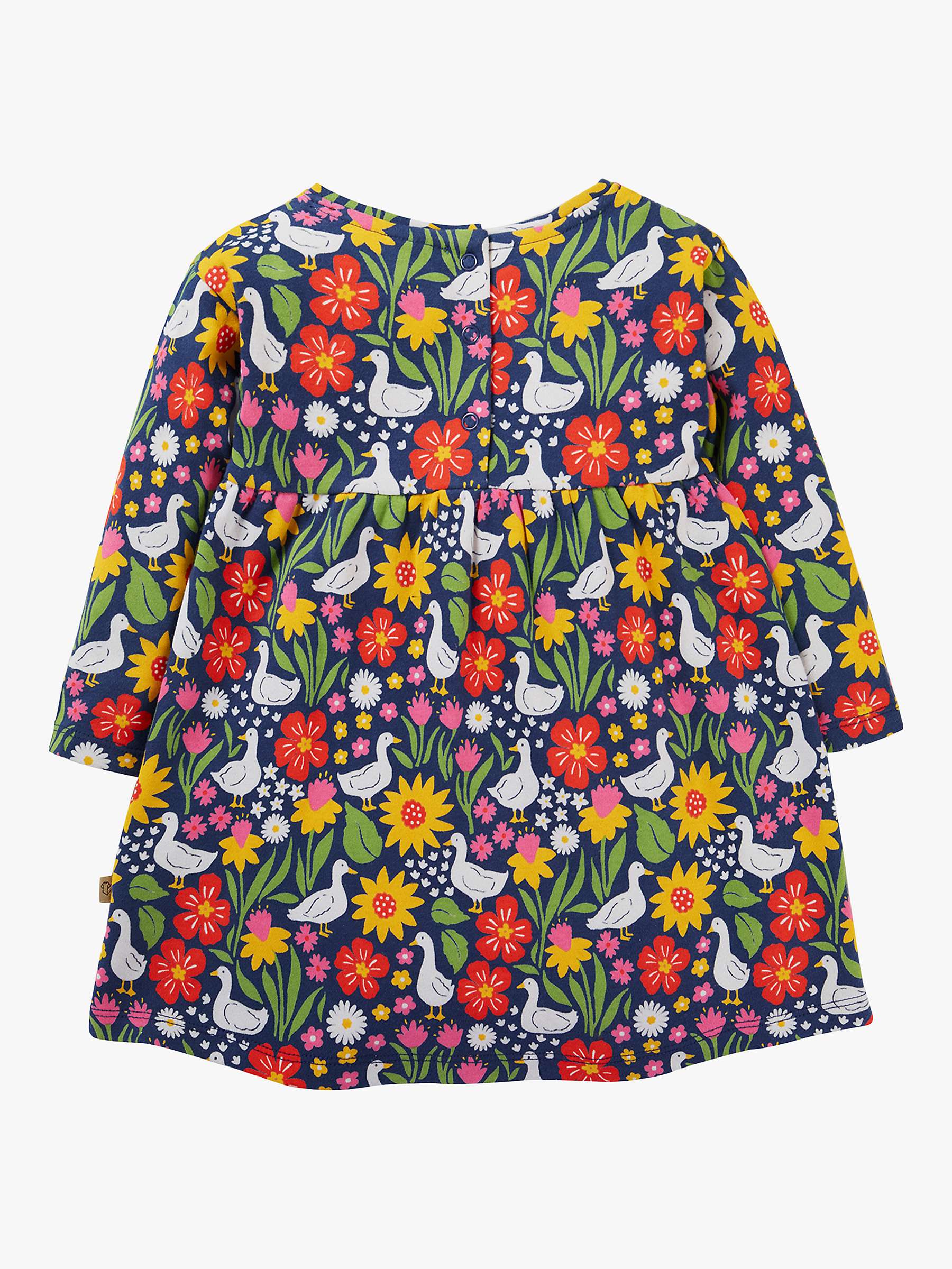 Buy Frugi Baby Organic Cotton Little Amelia Dress, Springtime Ducks Online at johnlewis.com
