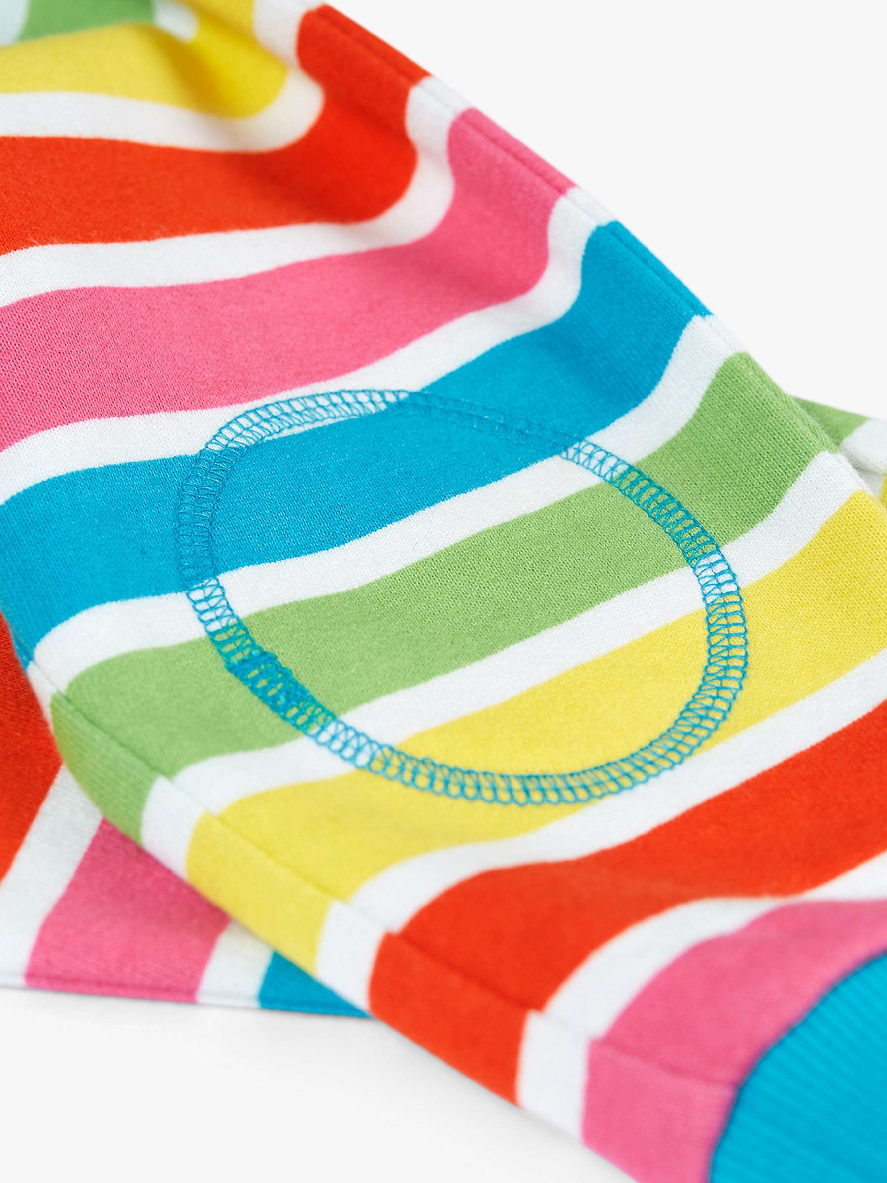 Buy Frugi Baby Snuggle Crawlers Rainbow Stripe Organic Cotton Joggers, Multi Online at johnlewis.com