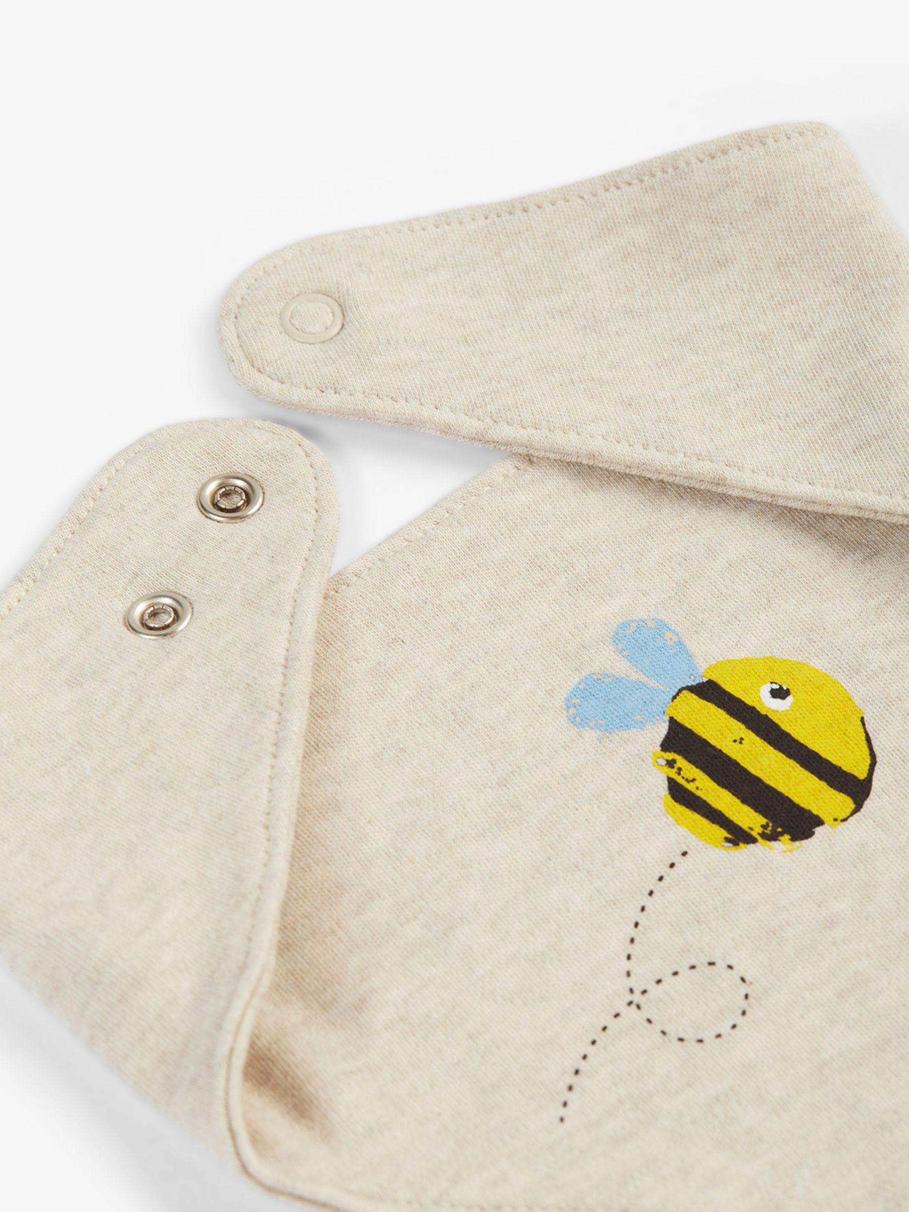 Frugi Baby Buzzy Bee Muslin Gift Set, Multi, Newborn