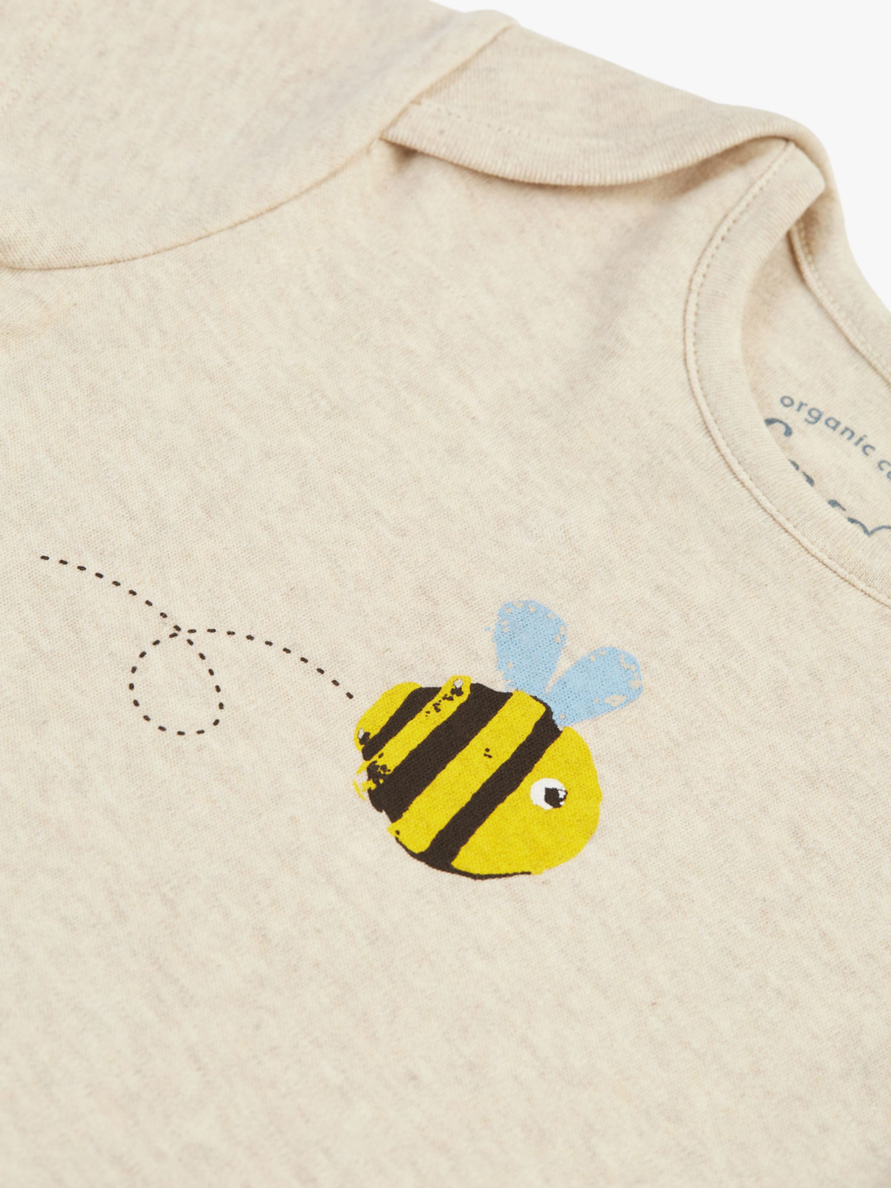 Frugi Baby Buzzy Bee Muslin Gift Set, Multi, Newborn