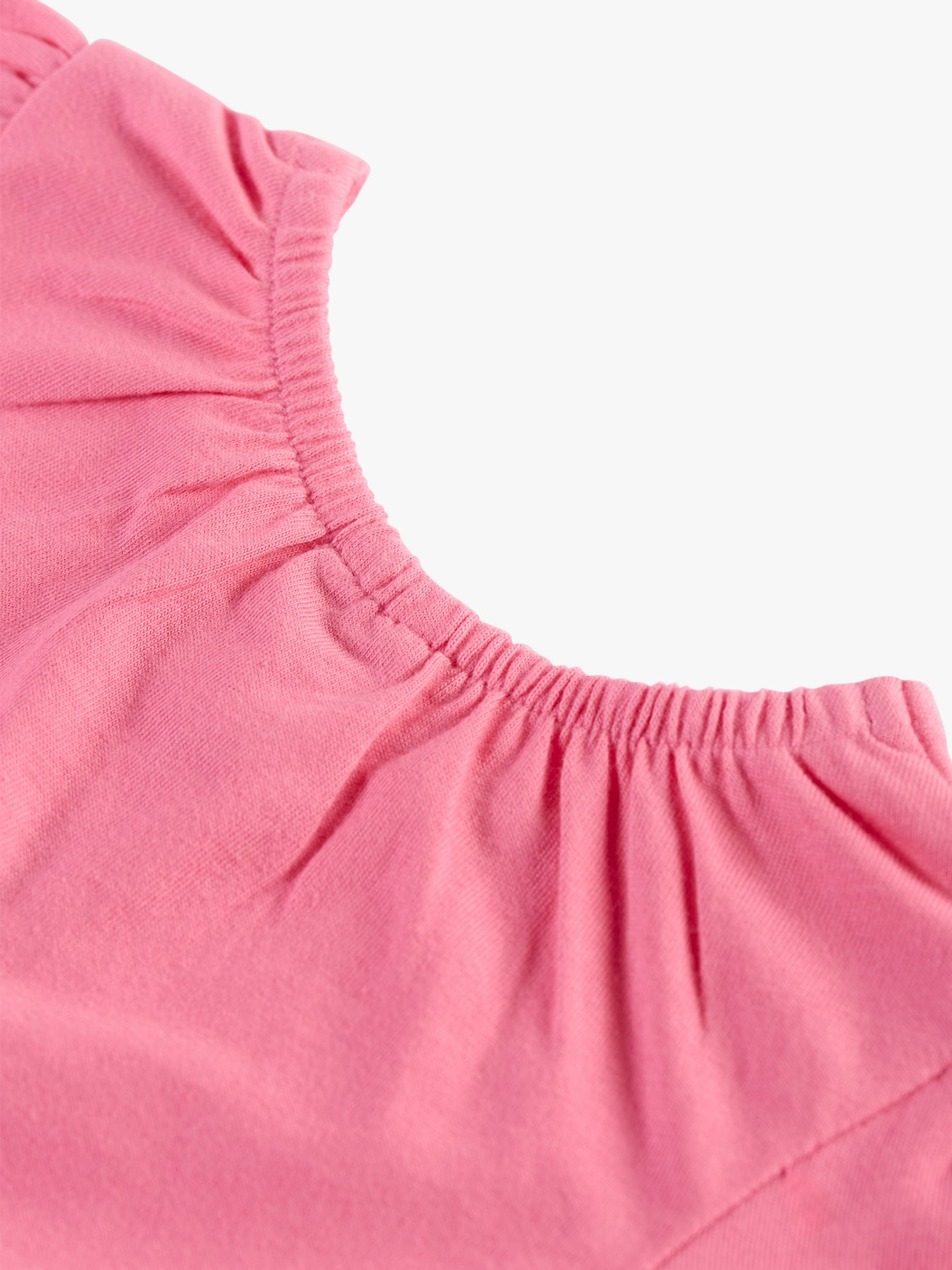 Buy Frugi Baby Eva Applique Organic Cotton T-Shirt, Hibiscus Online at johnlewis.com