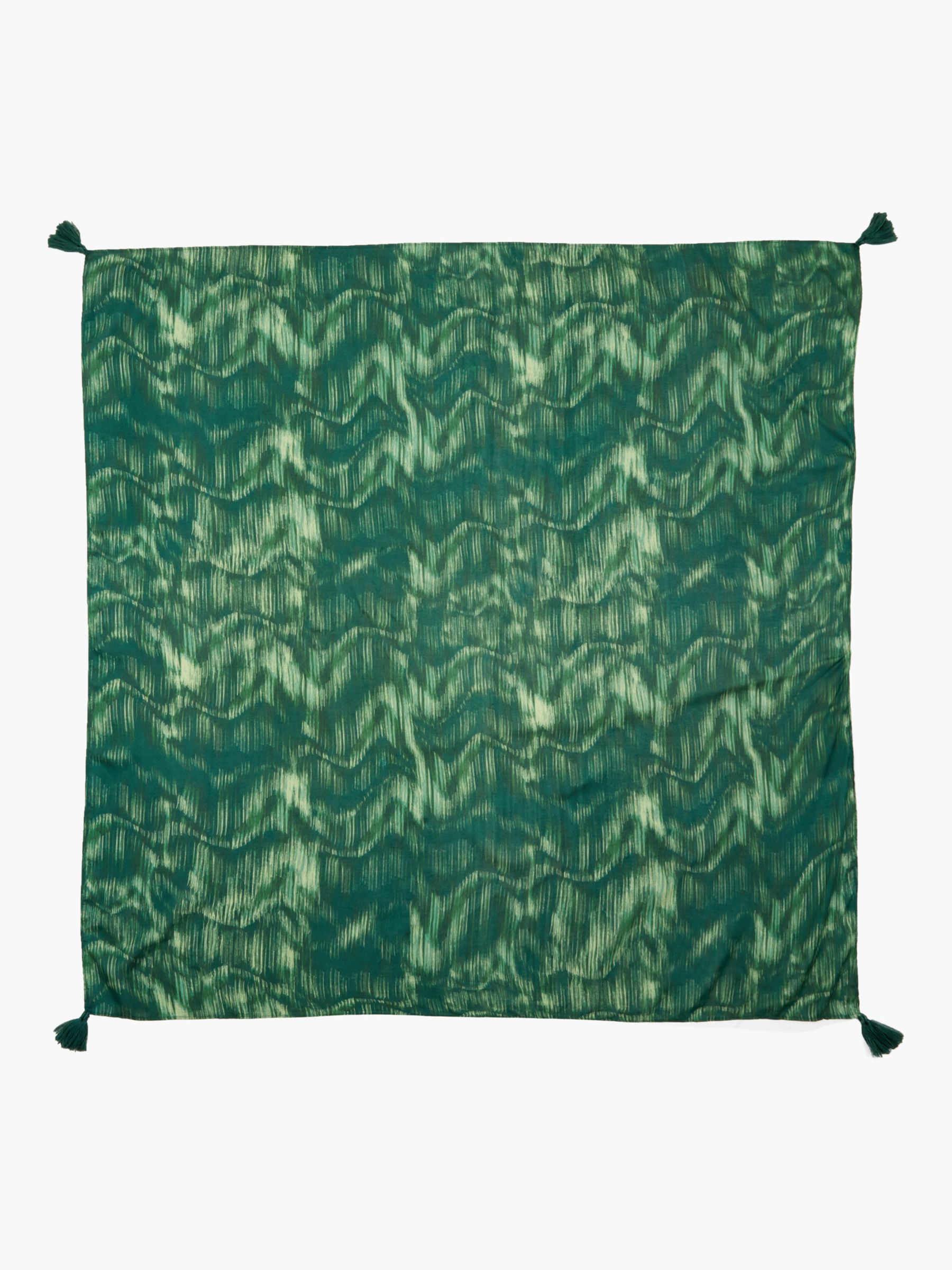 Great Plains Bora Ecovero Scarf, Tropical Green, One Size