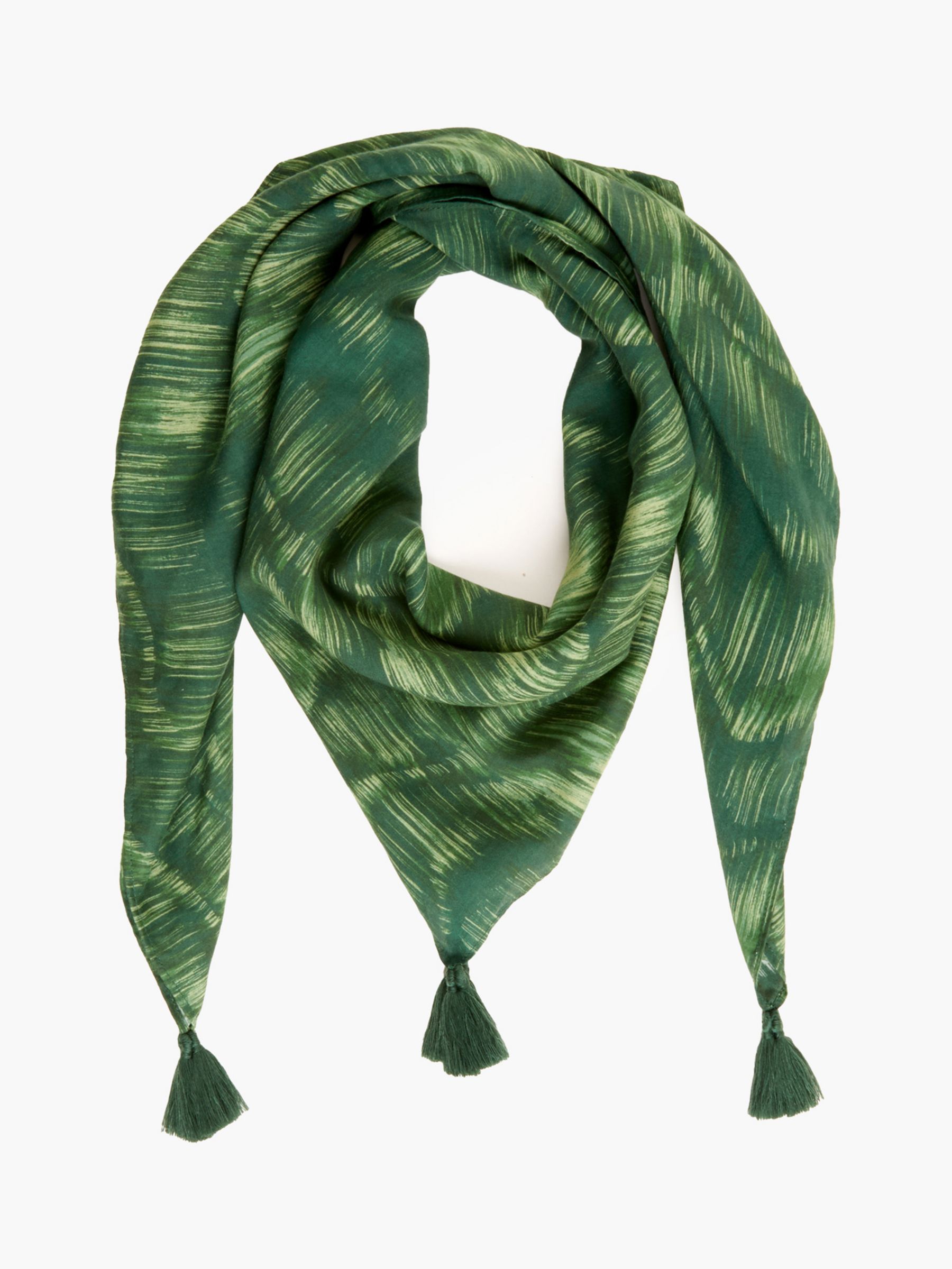 Great Plains Bora Ecovero Scarf, Tropical Green, One Size