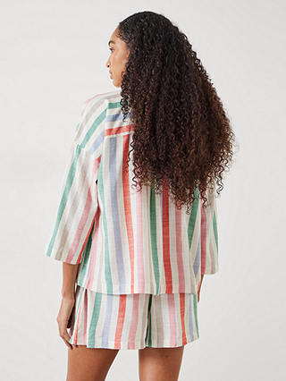 HUSH Rudie Stripe Shorts Pyjama Set, Multi