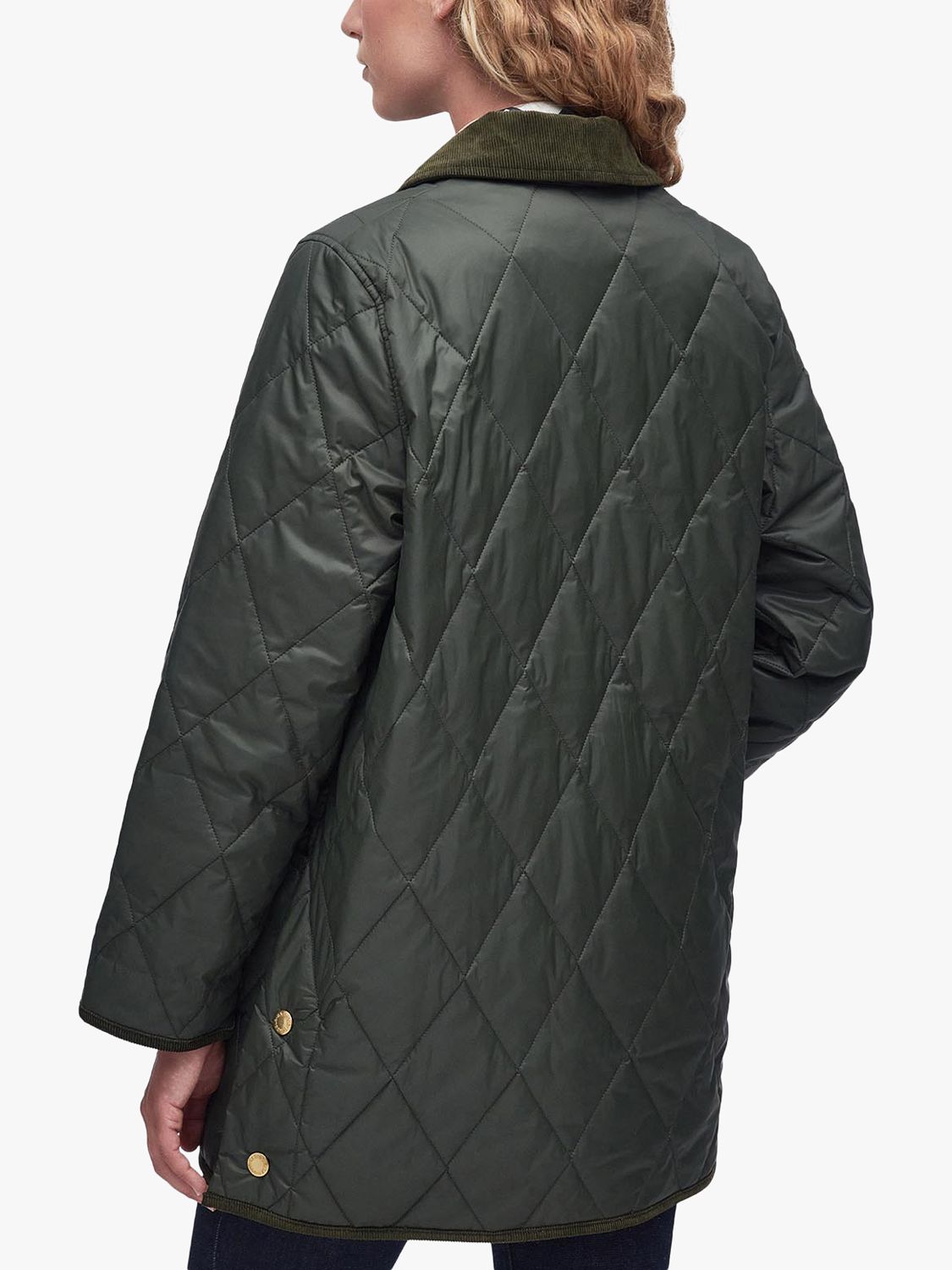 Barbour Highcliffe Quilted Jacket, Sage, 8
