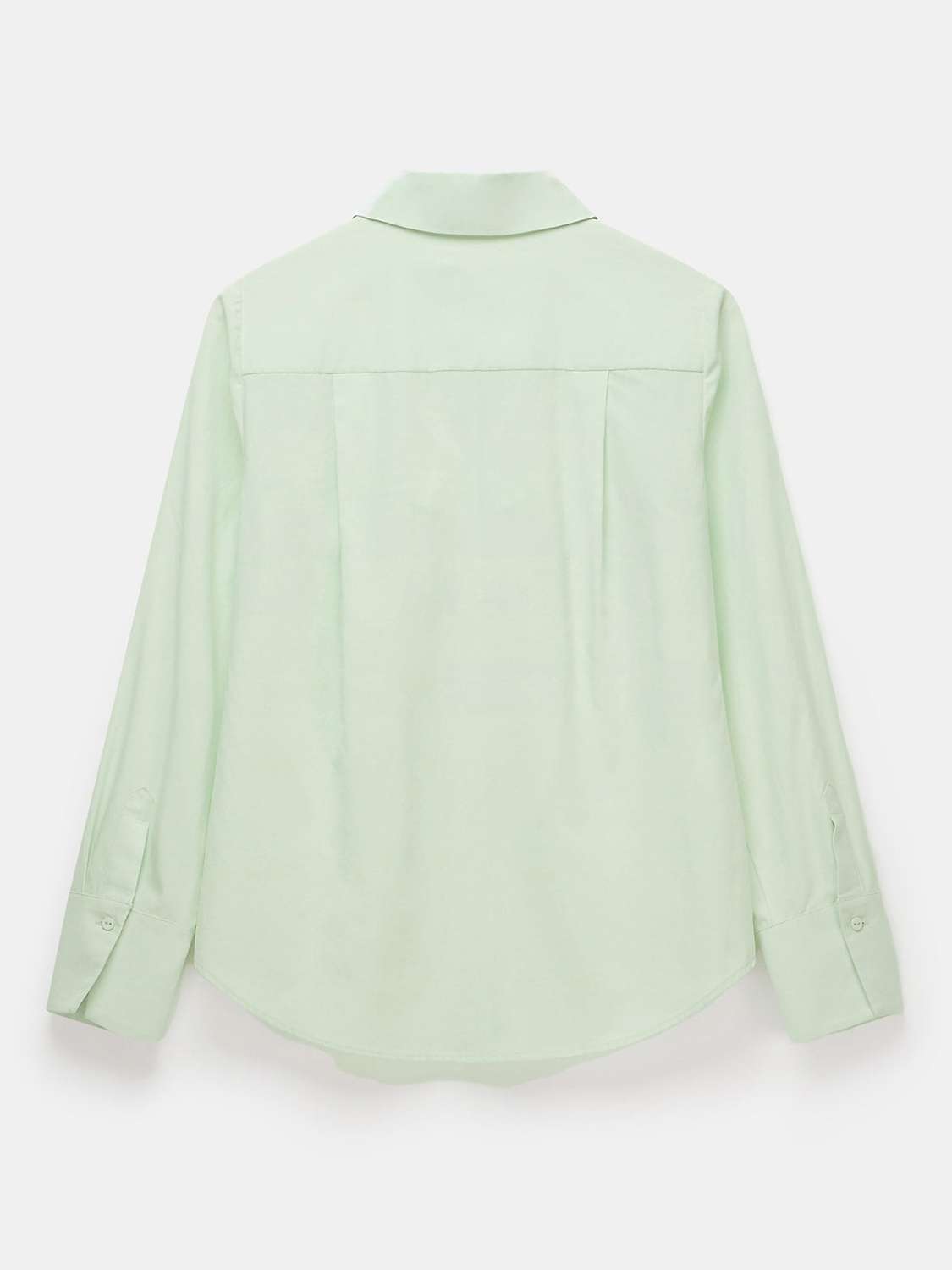 Buy Mint Velvet Bow Front Shirt, Green Online at johnlewis.com