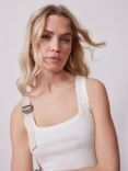 Mint Velvet Utility Detail Scoop Neck Vest, Ivory