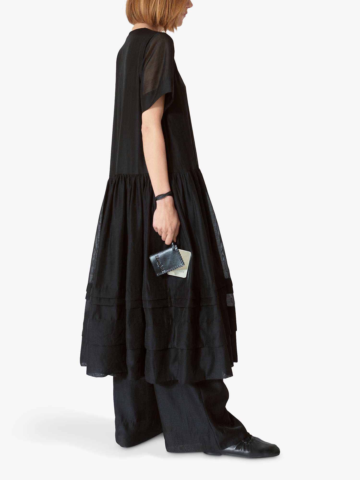 Buy Lovechild 1979 Hounda Tiered Midi Dress, Black Online at johnlewis.com