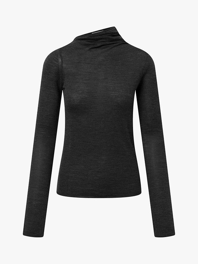 Lovechild 1979 Abba Wool Turtleneck Top, Dark Grey