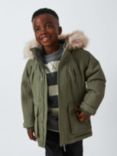 John Lewis Kids' Tech Parka, Green