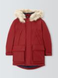 John Lewis Kids' Tech Parka, Red