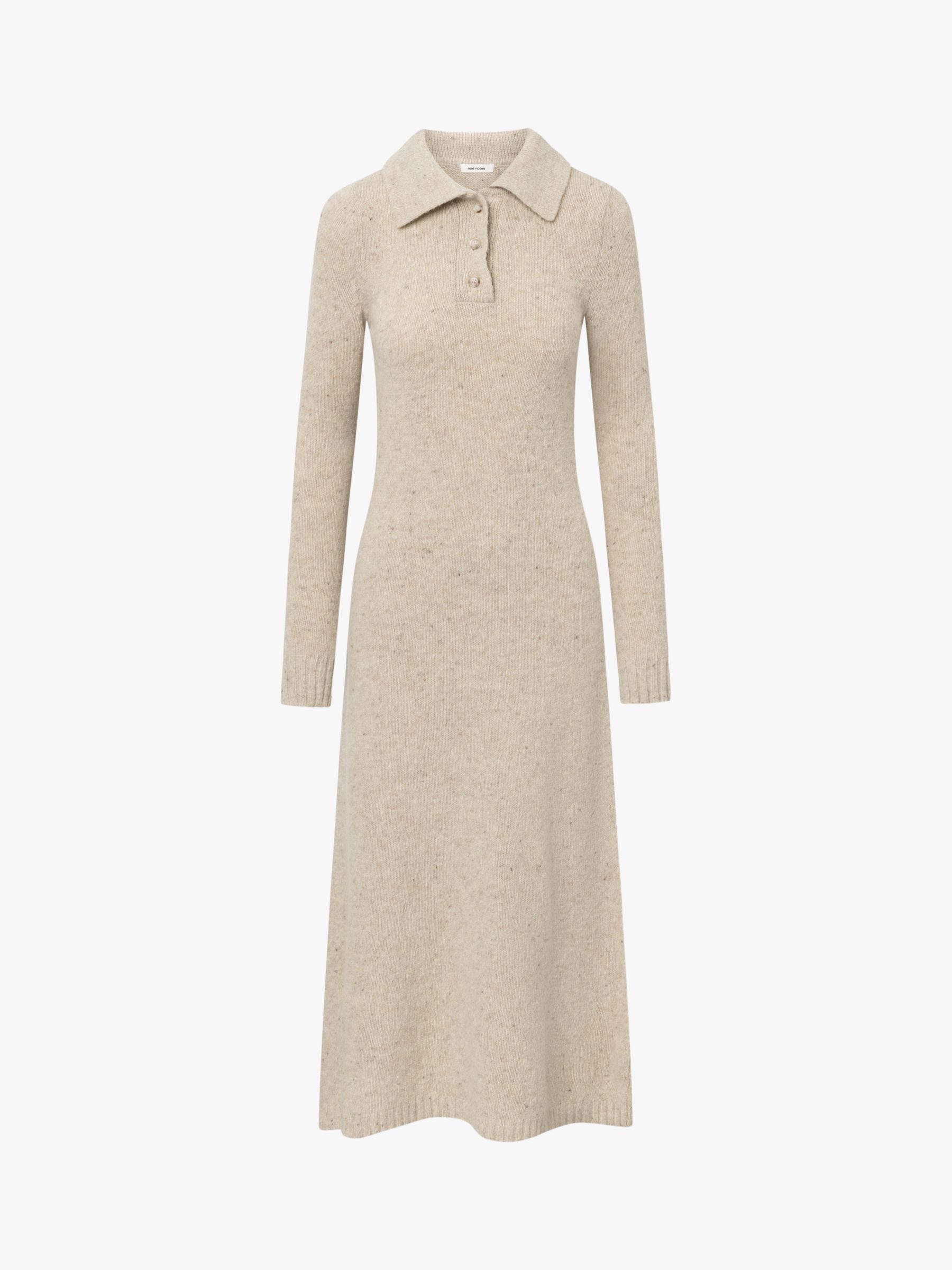 Buy nué notes Wesly Wool Blend Polo Collar Knitted Maxi Dress Online at johnlewis.com