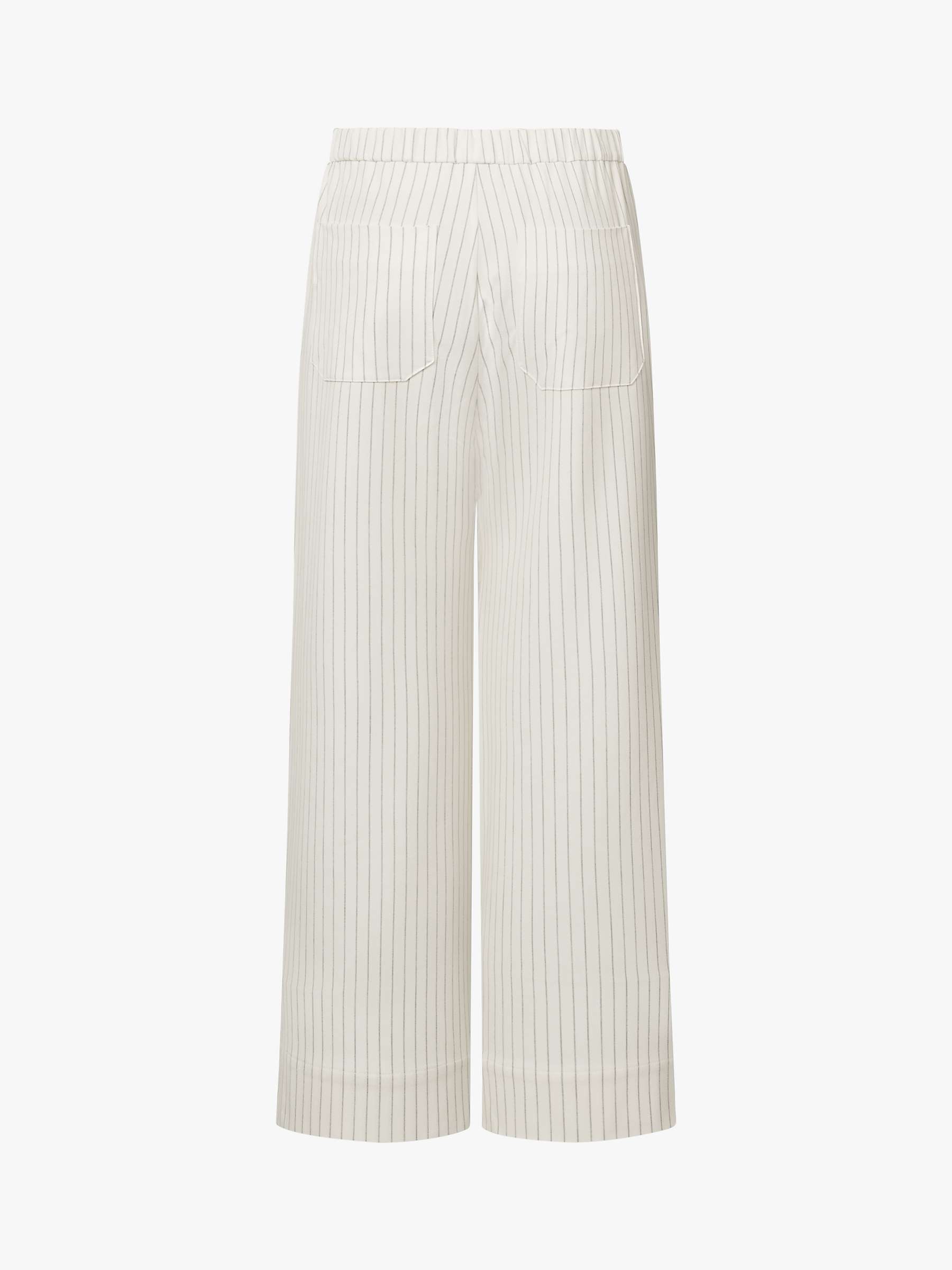 Buy nué notes Jefferson Striped Wide Leg Trousers, Egret Online at johnlewis.com