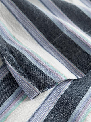 nué notes Benjamin Striped Cotton Midi Skirt, Blue/Multi