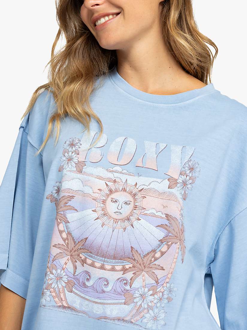 Buy Roxy Shine Beach T-Shirt, Bel Air Blue Online at johnlewis.com