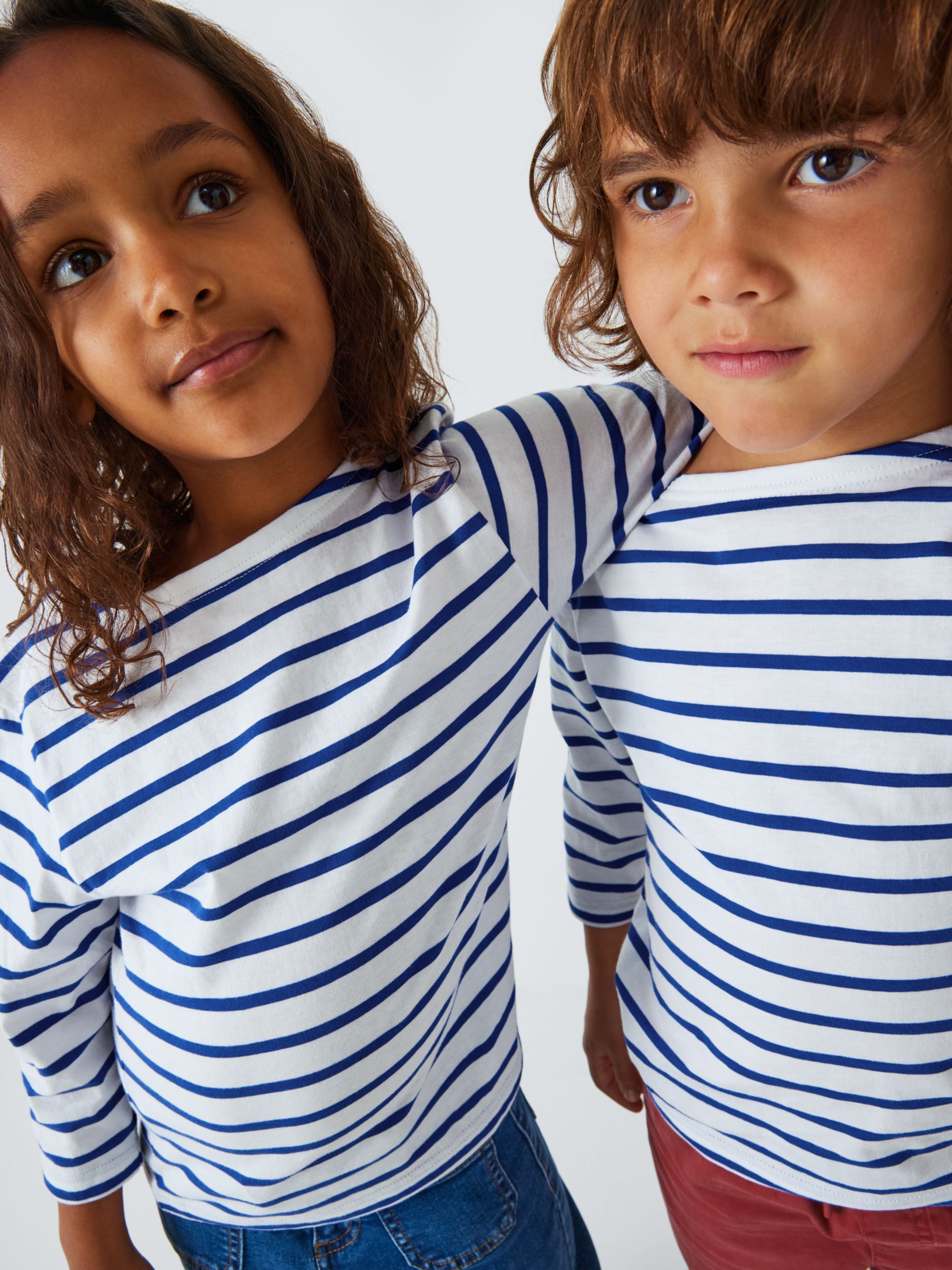 Buy Armor Lux Kids' Long Sleeve 3/4 Stripe Top Online at johnlewis.com