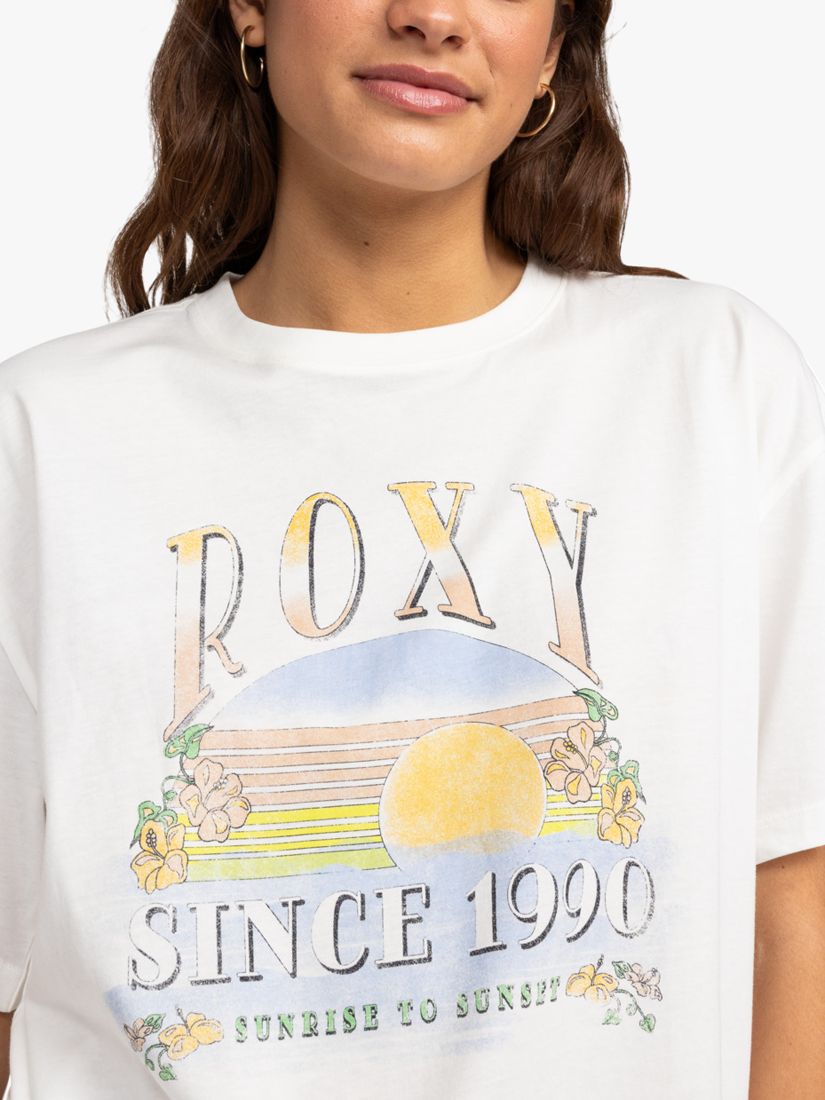 Buy Roxy Dreamers Graphic T-Shirt, Snow White Online at johnlewis.com