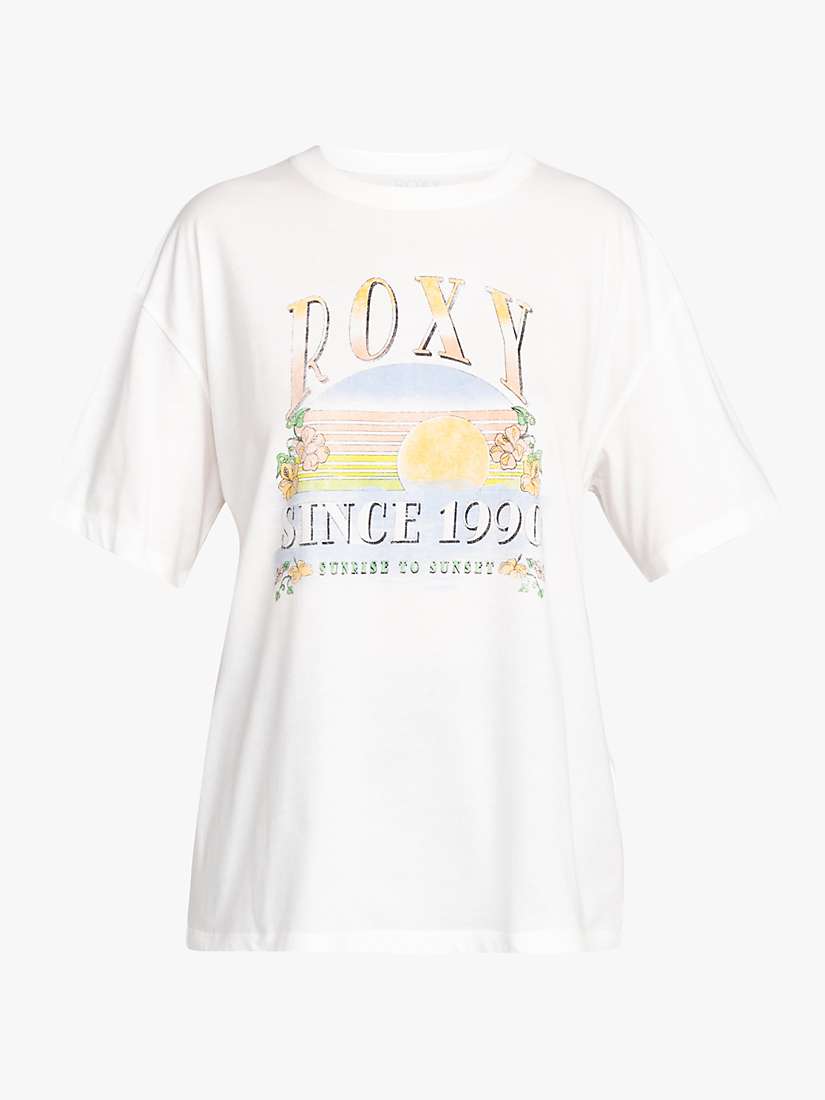 Buy Roxy Dreamers Graphic T-Shirt, Snow White Online at johnlewis.com